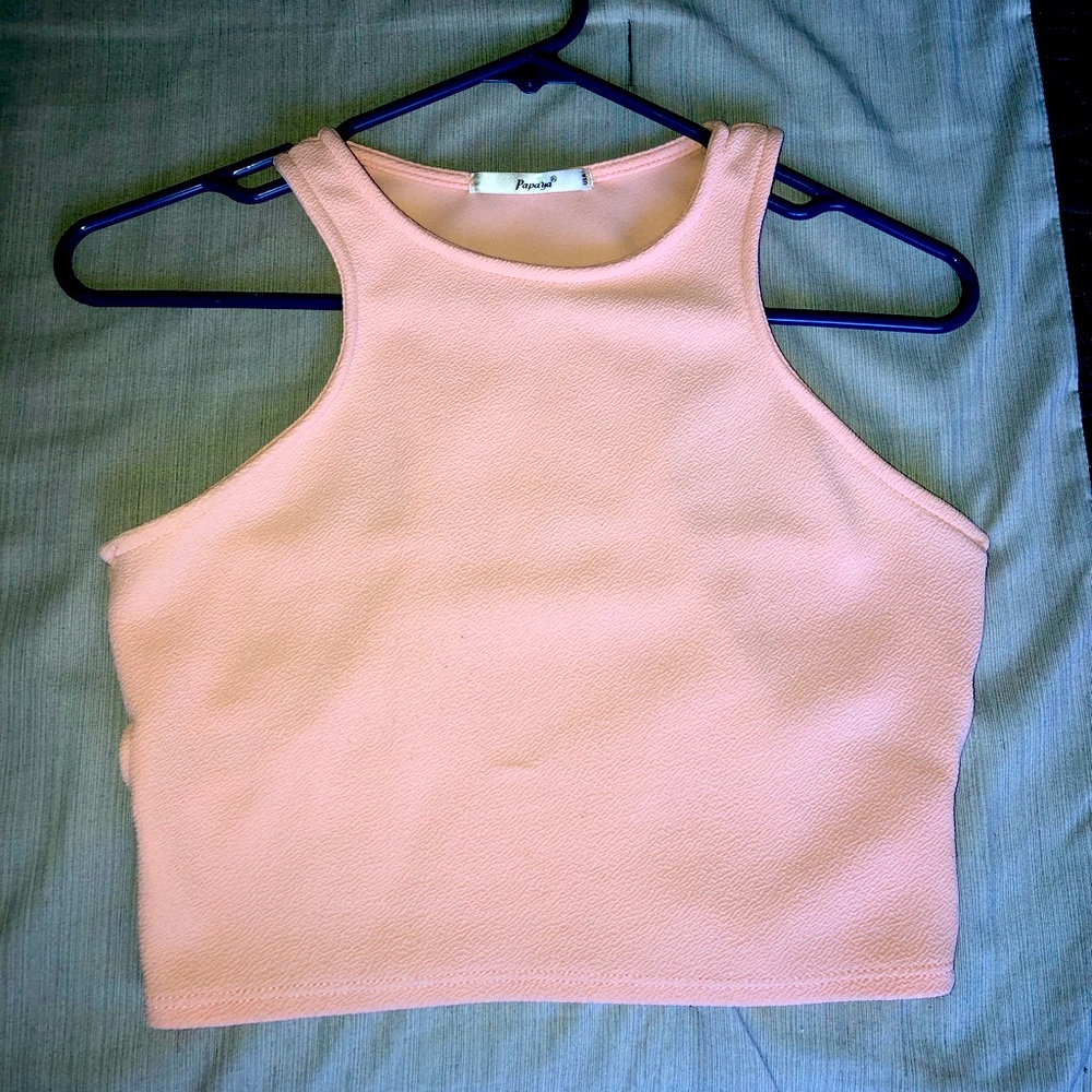 Cropped razor back top